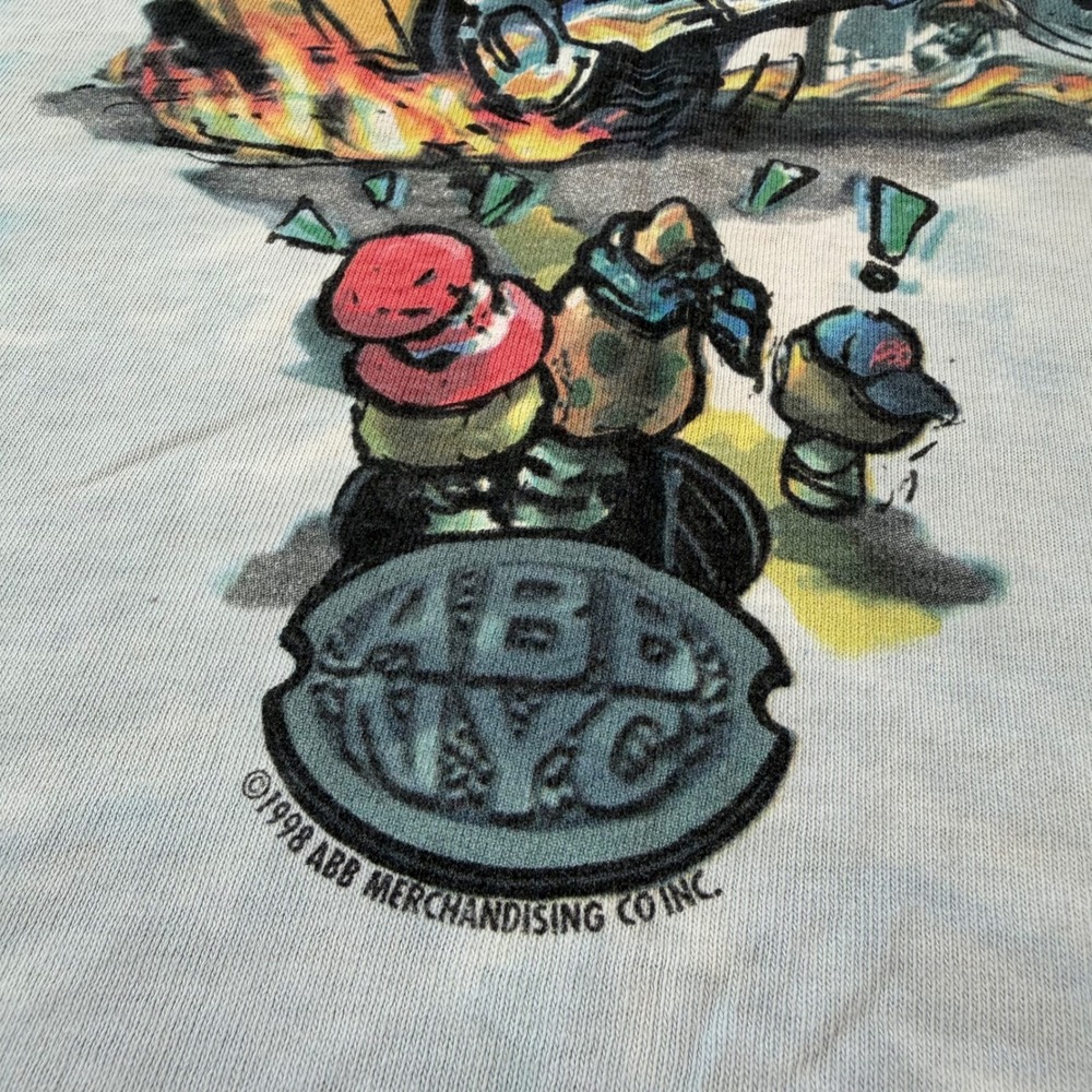 Vintage 1998 Allman Brothers Band Peakin at the Beacon Tie Dye Shirt Liquid Blue - Picture 3 of 11